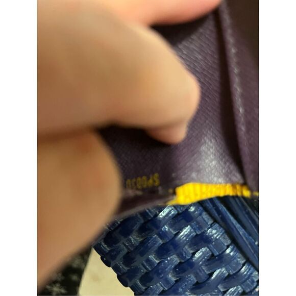 LOUIS VUITTON Epi Portefeuille Elise Wallet Yellow LV Authentic - Picture 8 of 8